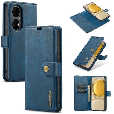 Multifunkčné peňaženkové puzdro DG.MING na Huawei P50 Pro - Modrá