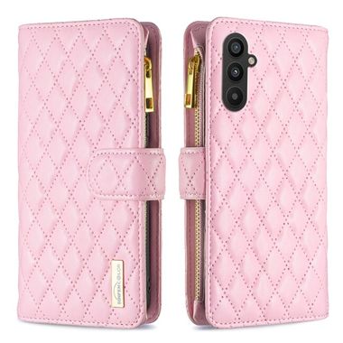 Peňaženkové kožené puzdro Diamond na Samsung Galaxy A24 - Ružová