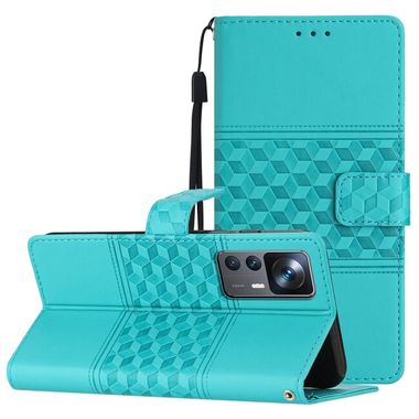 Peňaženkové kožené puzdro DIAMOND na Xiaomi 12T / 12T Pro – Modrá