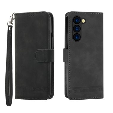 Peňaženkové kožené puzdro Dierfeng Dream na Samsung Galaxy Z Fold5 - Čierna