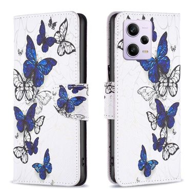 Peňaženkové kožené puzdro Drawing na Xiaomi Redmi Note 12 Pro+ 5G - Butterflies