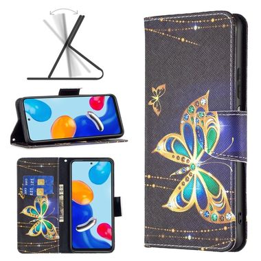 Peňaženkové kožené puzdro Drawing na Xiaomi Redmi Note 12S - Big Butterfly