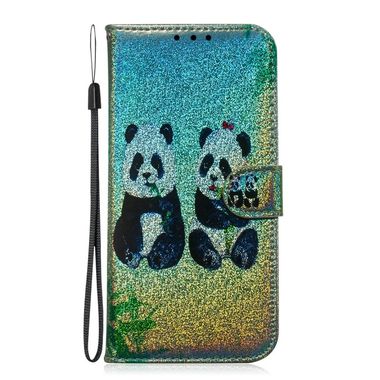 Peňaženkové kožené puzdro na Sony Xperia 1 - Dve pandy