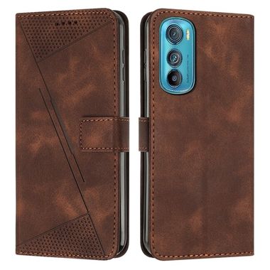 Peňaženkové kožené puzdro Dream na Motorola Edge 30 - Hnedá