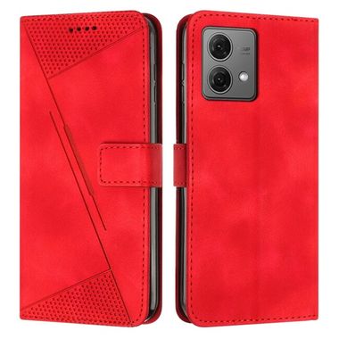 Peňaženkové kožené puzdro Dream na Motorola Edge 40 Neo - Červená