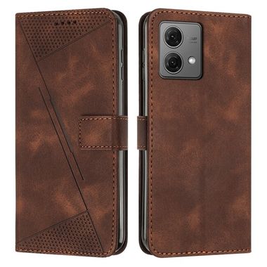 Peňaženkové kožené puzdro Dream na Motorola Edge 40 Neo - Hnedá