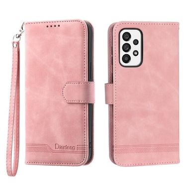Peňaženkové kožené puzdro Dream na Samsung Galaxy A73 5G - Ružová