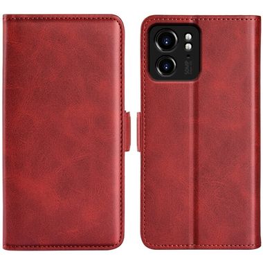 Peňaženkové kožené puzdro Dual-side na Motorola Edge 40 - Červená