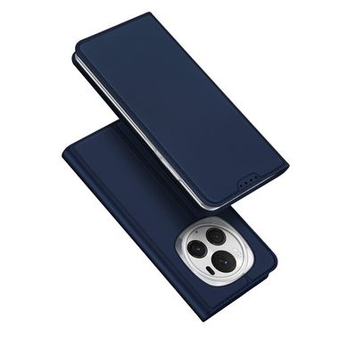 Peňaženkové kožené puzdro DUX DUCIS Skin na Honor Magic6 Pro - Modrá