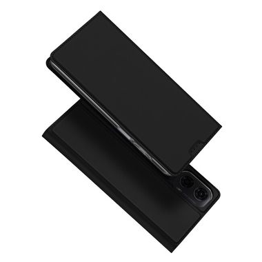 Peňaženkové kožené puzdro DUX DUCIS Skin na Motorola Moto G04/ G24 - Čierna