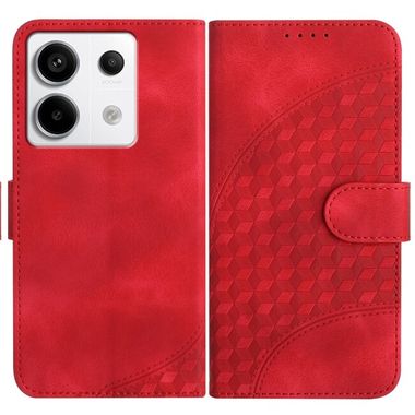 Peňaženkové kožené puzdro Elephant na Xiaomi Redmi Note 13 Pro - Červená