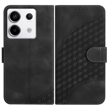 Peňaženkové kožené puzdro Elephant na Xiaomi Redmi Note 13 Pro - Čierna