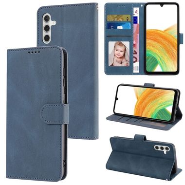 Peňaženkové kožené puzdro Fantasy na Samsung Galaxy A24 - Modrá
