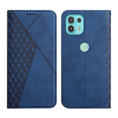 Peňaženkové kožené puzdro Feel na Motorola Edge 20 Lite - Modrá