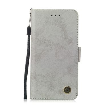 Peňaženkové kožené puzdro RETRO na Sony Xperia 1 - Sivá