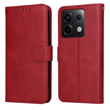 Peňaženkové kožené puzdro Global Classic na Xiaomi Redmi Note 13 Pro - Červená
