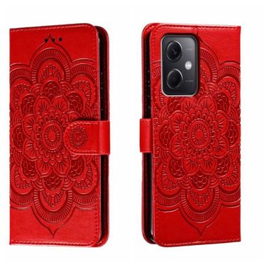 Peňaženkové kožené puzdro GLOBAL na Xiaomi Redmi Note 12 5G – Červená