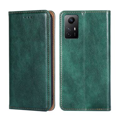 Peňaženkové kožené puzdro Gloss na Xiaomi Redmi Note 12S - Zelená