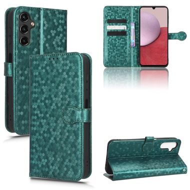 Peňaženkové kožené puzdro Honeycomb na Samsung Galaxy A24 - Zelená