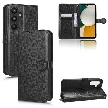 Peňaženkové kožené puzdro HONEYCOMB na Samsung Galaxy A34 5G – Čierna