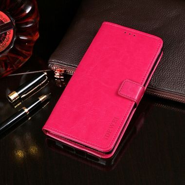 Peňaženkové kožené puzdro IDEWEI na Oppo A54 / A54s - Rose Red
