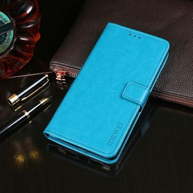 Peňaženkové kožené puzdro IDEWEI na Oppo A54 / A54s - Sky Blue