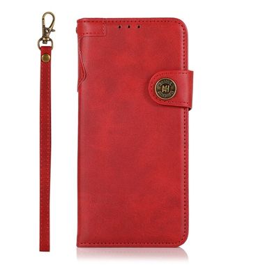 Peňaženkové kožené puzdro KHAZNEH Dual-Spicing na Moto G10/G20/G30 - Červená