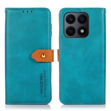 Peňaženkové kožené puzdro KHAZNEH Dualcolor na Honor X8a - Modrá