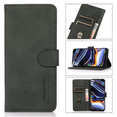Peňaženkové kožené puzdro KHAZNEH Matte na Motorola Edge 30 Neo - Zelená
