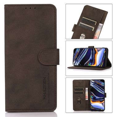 Peňaženkové kožené puzdro KHAZNEH na Xiaomi 12X – Hnedá