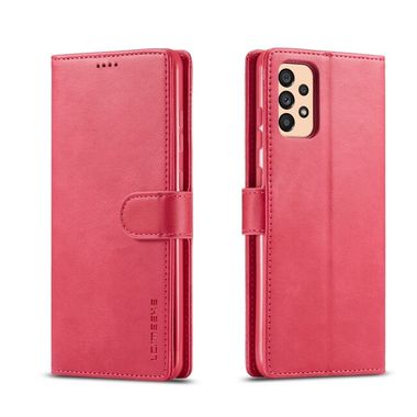 Peňaženkové kožené puzdro LC.IMEEKE na Samsung Galaxy A33 5G - Červená