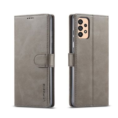 Peňaženkové kožené puzdro LC.IMEEKE na Samsung Galaxy A33 5G - Šedá
