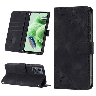 Peňaženkové kožené puzdro LEATHER na Xiaomi Redmi Note 12 5G – Čierna