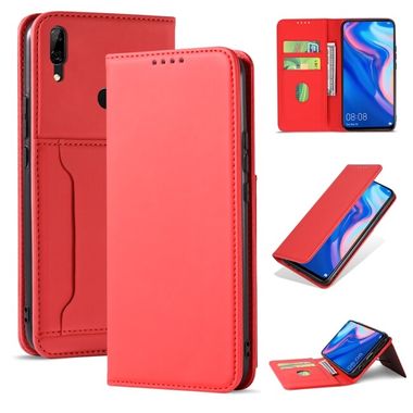 Peňaženkové kožené puzdro Liquid na Huawei P Smart Z / Y9 Prime (2019) – Červená