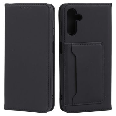 Peňaženkové kožené puzdro LIQUID na Samsung Galaxy A04s – Čierna