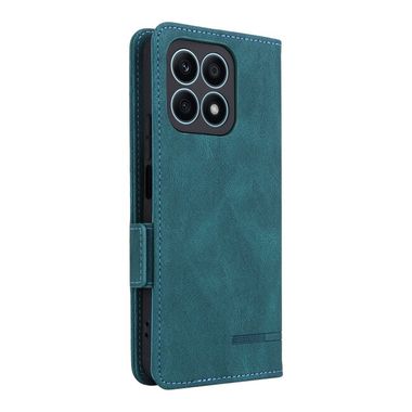 Peňaženkové kožené puzdro Magnetic Clasp na Honor X8a - Zelená