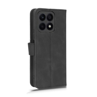 Peňaženkové kožené puzdro Magnetic Flip na Honor X8a - Čierna