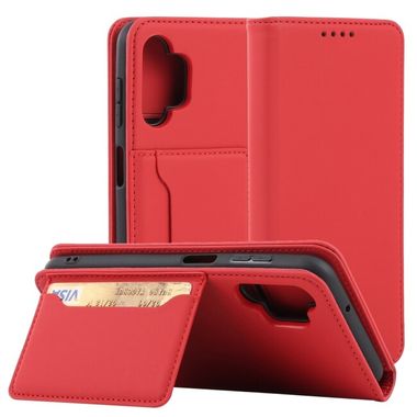 Peňaženkové kožené puzdro MAGNETIC na Samsung Galaxy A13 - Červená