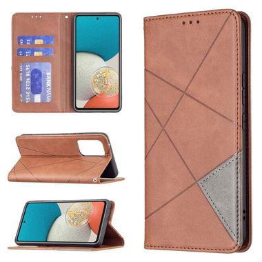 Peňaženkové kožené puzdro MAGNETIC na Samsung Galaxy A53 5G - Hnedá