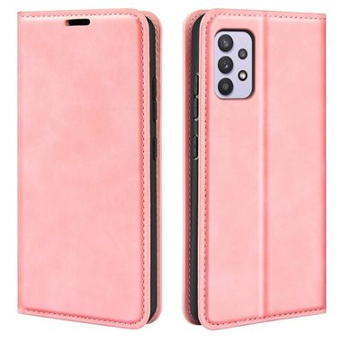 Peňaženkové kožené puzdro MAGNETIC na Samsung Galaxy A53 5G - Ružová