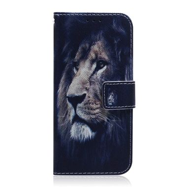 Peňaženkové kožené puzdro na Samsung Galaxy A41-Lion