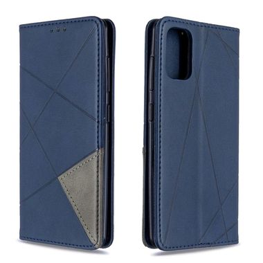 Peňaženkové kožené puzdro na Samsung Galaxy A41-Modrý