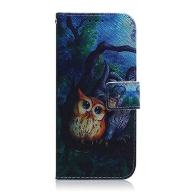 Peňaženkové kožené puzdro na Samsung Galaxy A41-Oil Painting Owl