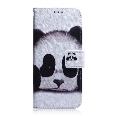 Peňaženkové kožené puzdro na Samsung Galaxy A41-Panda