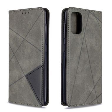 Peňaženkové kožené puzdro na Samsung Galaxy A41-Šedý