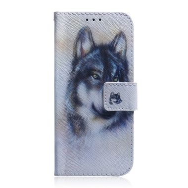 Peňaženkové kožené puzdro na Samsung Galaxy A41-White Wolf