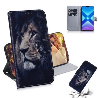 Peňaženkové kožené puzdro na Honor 8X - Lion