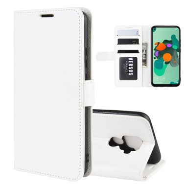 Peňaženkové kožené puzdro na Huawei Mate 30 Lite– Biela