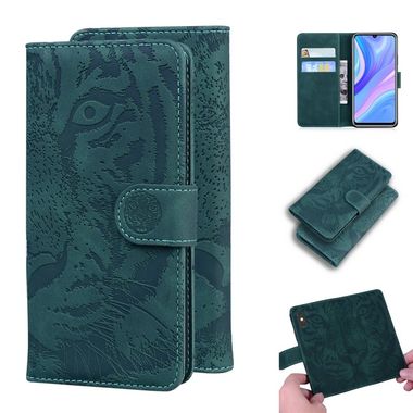 Peňaženkové kožené puzdro na Huawei P Smart S - Zelená