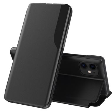 Peňaženkové kožené puzdro MAGNETIC DISPLAY na iPhone 12 Mini - Čierna